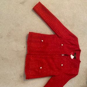 Brand new red jacket with tags attached!